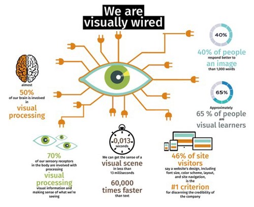 We are all visually wired, Design: Sabina von Kessel