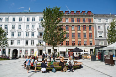 Locals At Israels Square Sitting On Bench