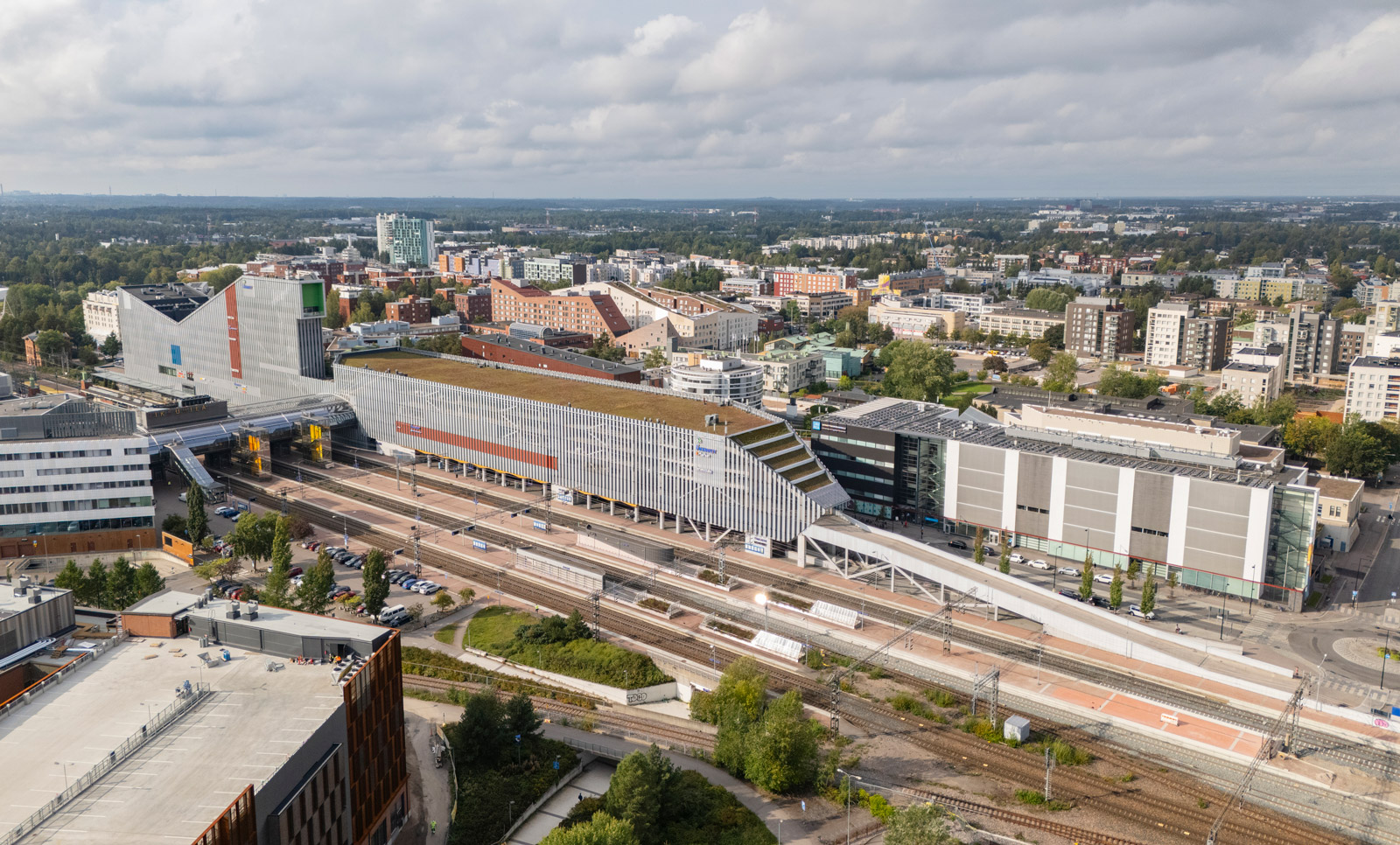 Aerial view to Tikkurila district in Vantaa, Finland photo credit: Istock