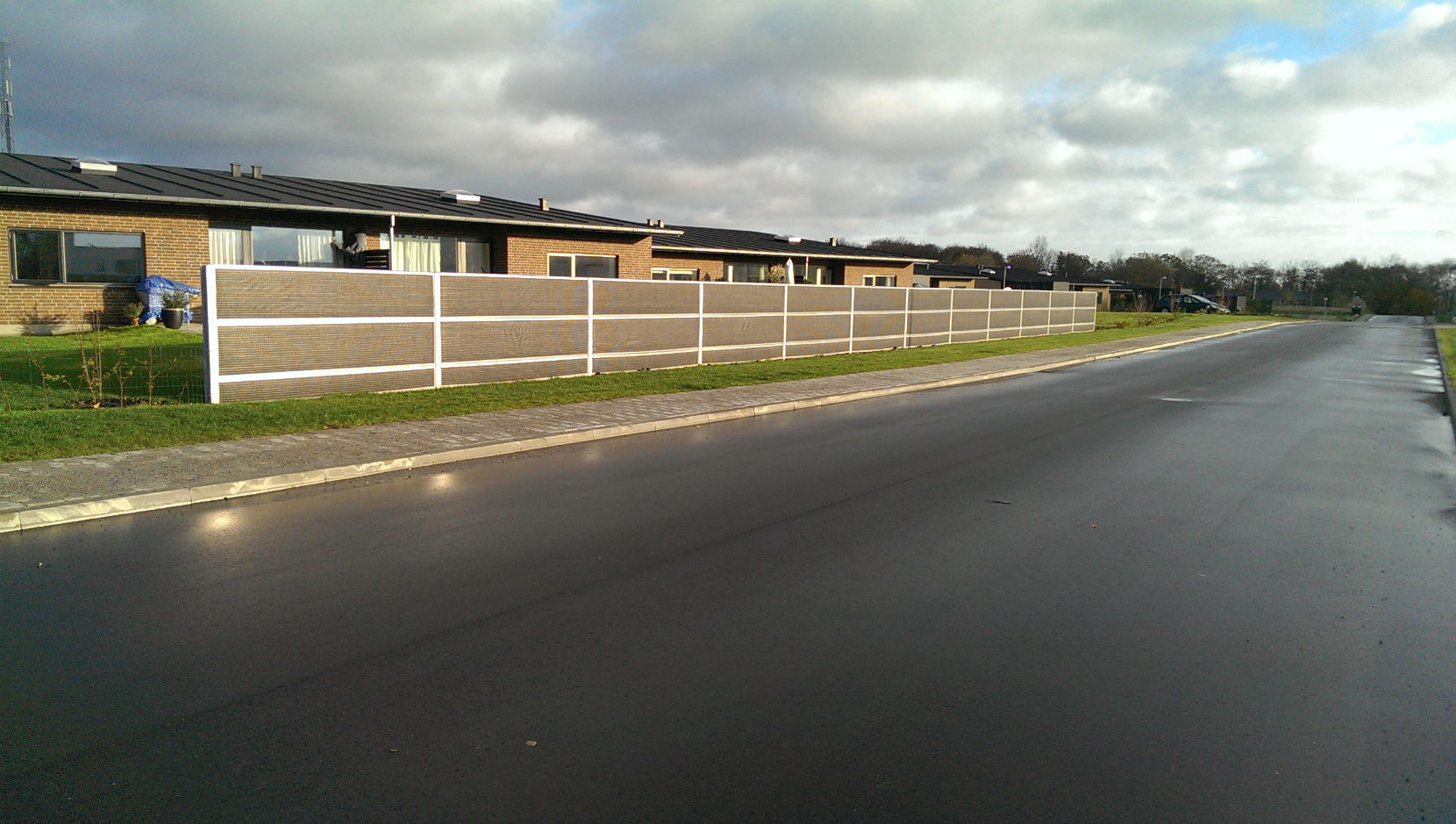 Noise Protection Reduction Fence On Road