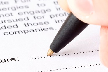 Closeup Of A Letter Signature Shutterstock 55181