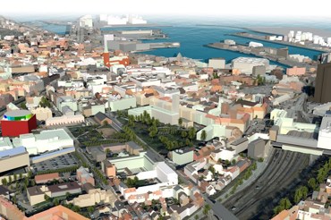 Info 3D Aarhus Midtby Stort Udsnit