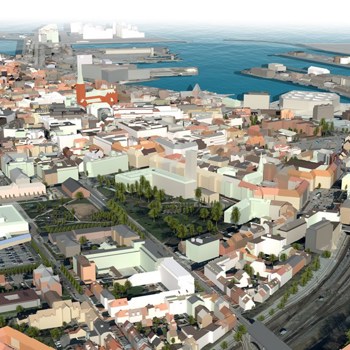 Info 3D Aarhus Midtby Stort Udsnit