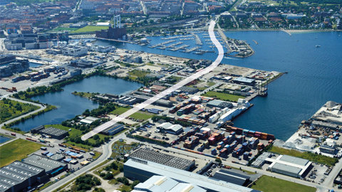 Nordhavn Tunnel Vejdirektoratet Luftfotos Grafik 02