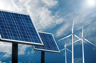 Solar power and windmill turbines