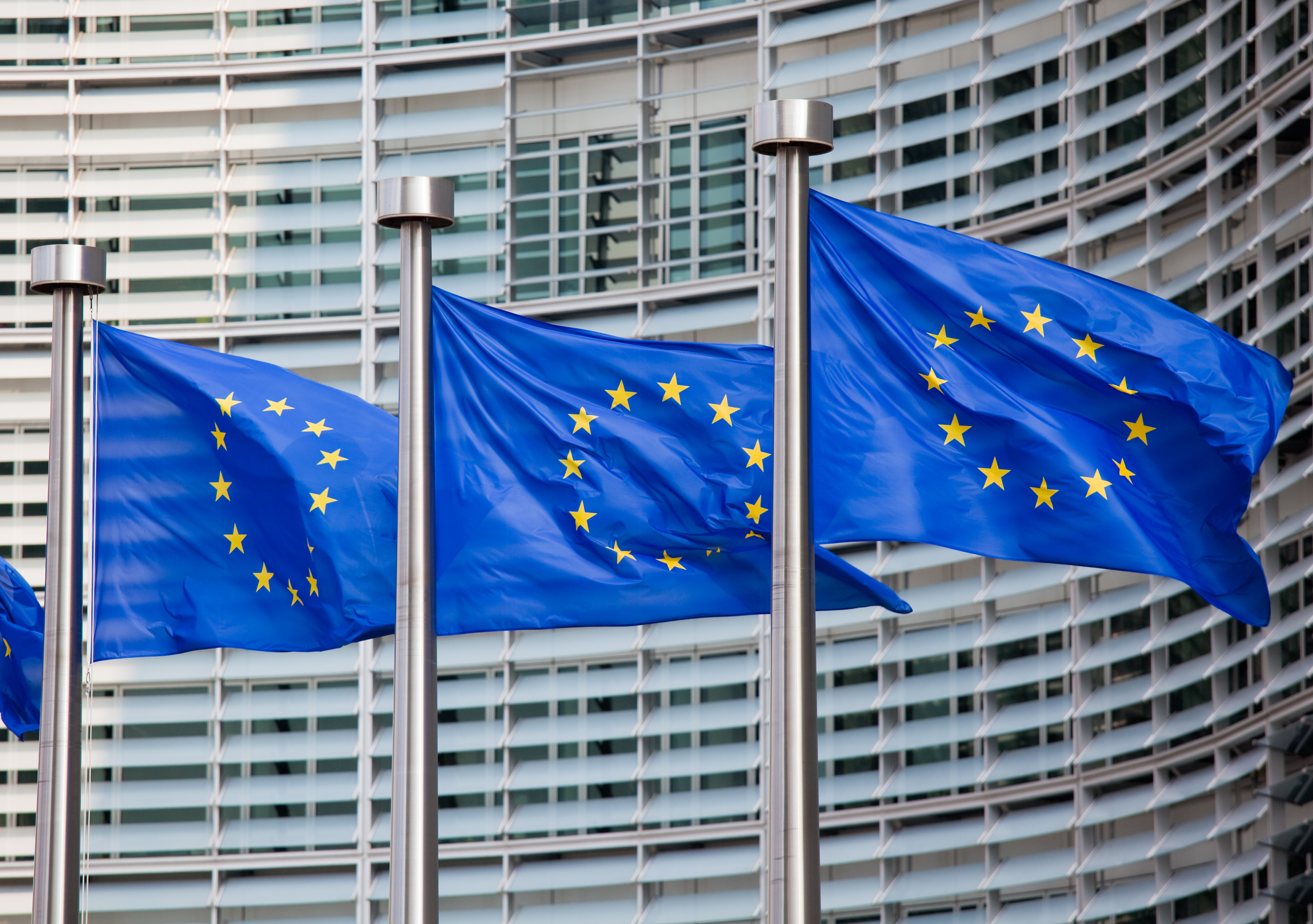 European Flags In Front Of The Berlaymont Building Shutterstock 109563128 Foto Shutterstock