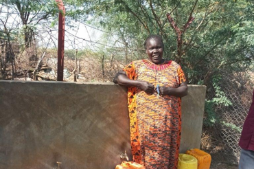Siama Juma, Chairperson Of Wmcs Poses For A Picture At Atalabara Water Point1